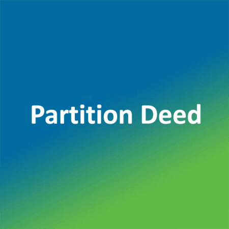Partition Deed – Certified Copy