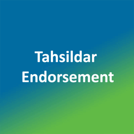 Endorsement by Tahsildar